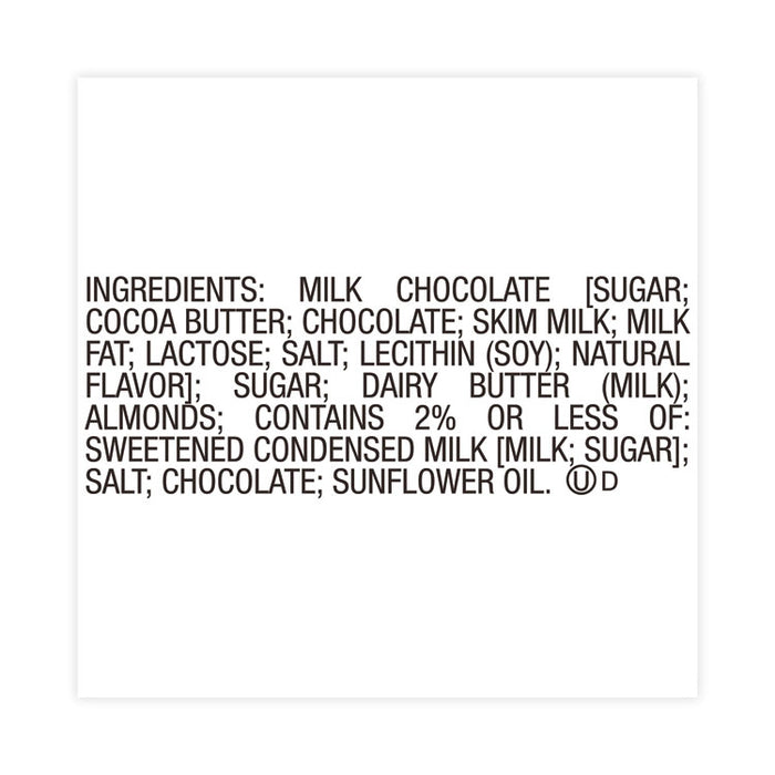 Candy Bar, 1.4 oz Bar, 18/Carton