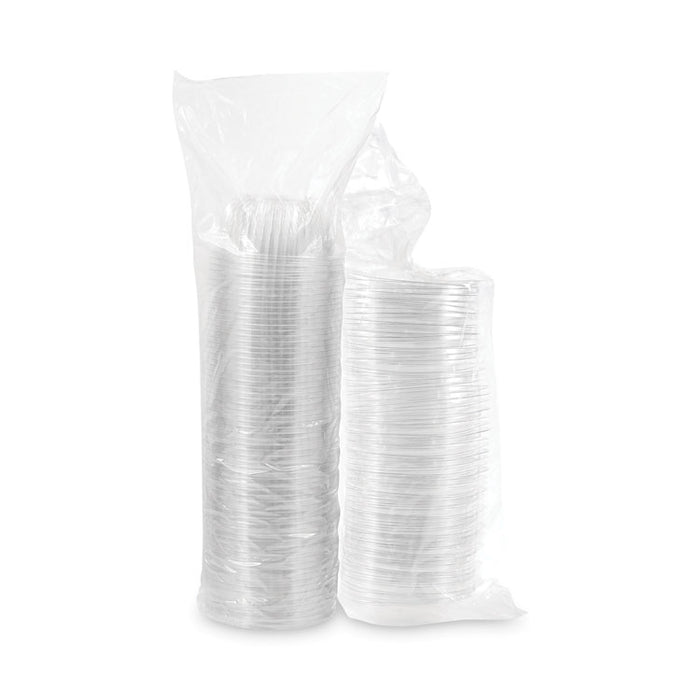 PresentaBowls Bowl/Lid Combo-Paks, 16 oz, 5.38" Diameter x 2.6" h, Clear, Plastic, 63/Pack, 4 Pack/Carton