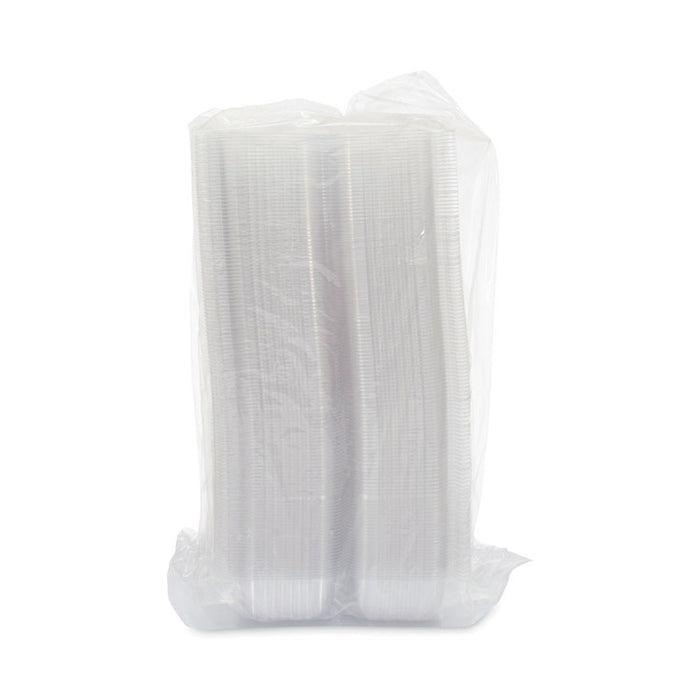 StayLock Clear Hinged Lid Containers, 4.5 x 8.5 x 3.6, Clear, Plastic, 250/Carton