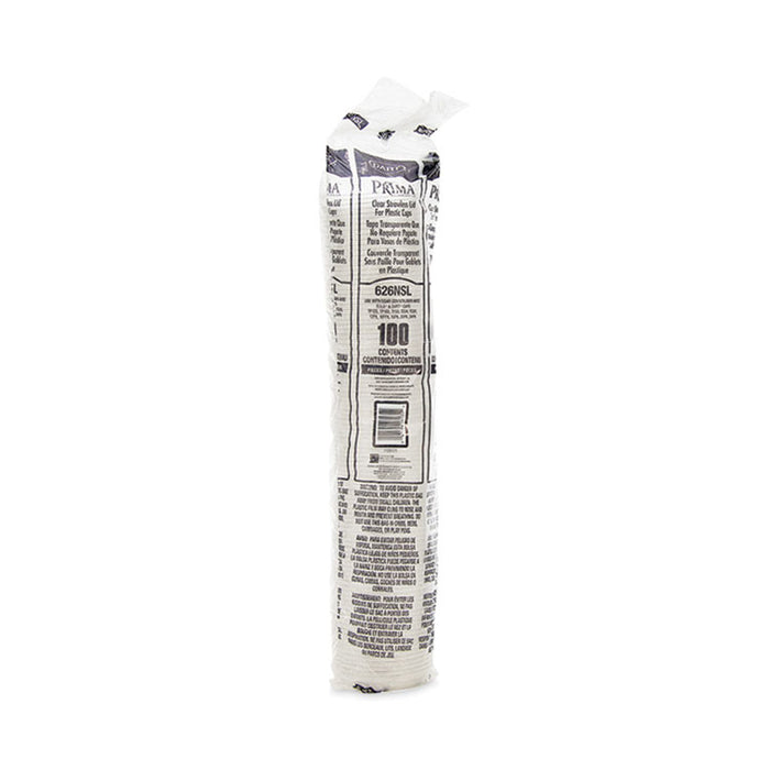 Prima Strawless Plastic Lids, Fits 12 oz to 26 oz Cold Cups, Clear, 1,000/Carton