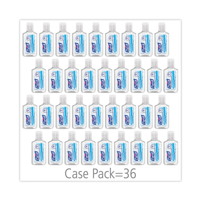Advanced Hand Sanitizer Refreshing Gel, 1 oz Flip-Cap Bottle with Display Box, Clean Scent, 36/Bowl