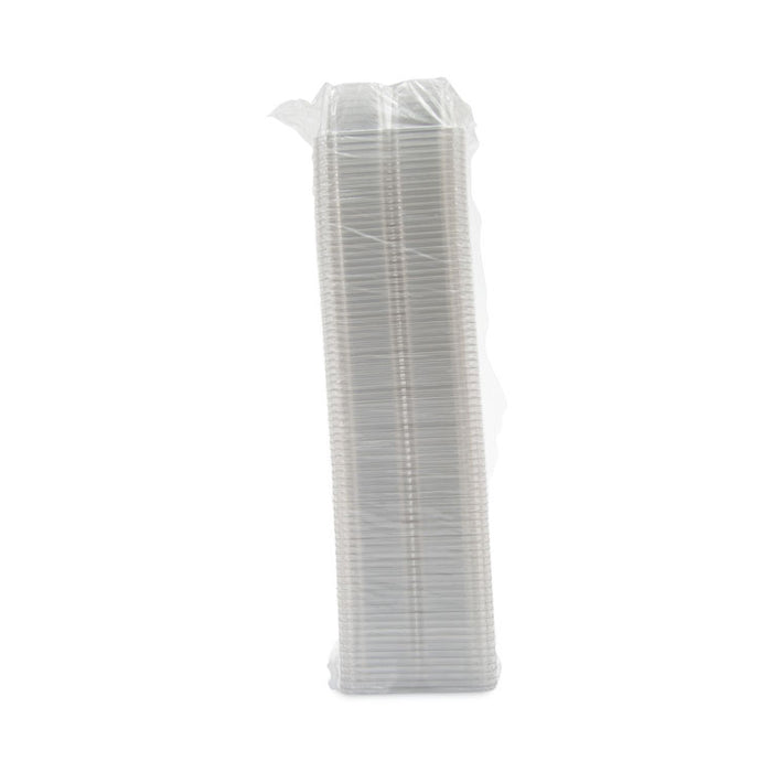 TamperGuard Snack Boxes, 4 Compartments, 6.3 x 6.3 x 2.6, Clear, Plastic, 300/Carton