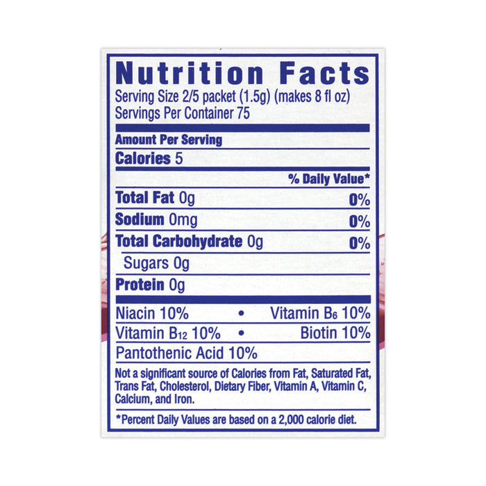 On-The-Go Sugar-Free Drink Mix, Wild Strawberry Energy, 0.13 oz Single-Serving, 30/Pack, 2 Packs/Carton