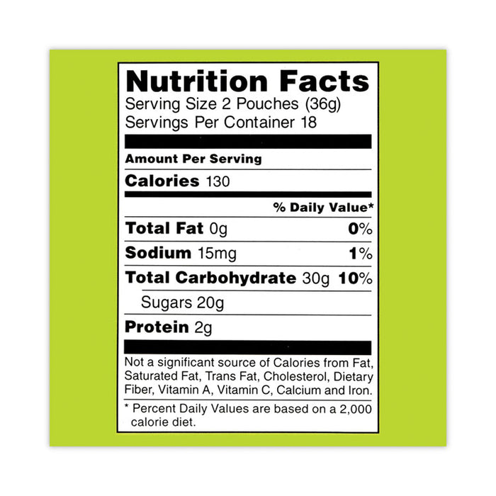 SpongeBob Squarepants Giant Krabby Patties Gummy Candy, 0.63 oz Pack, 36/Carton