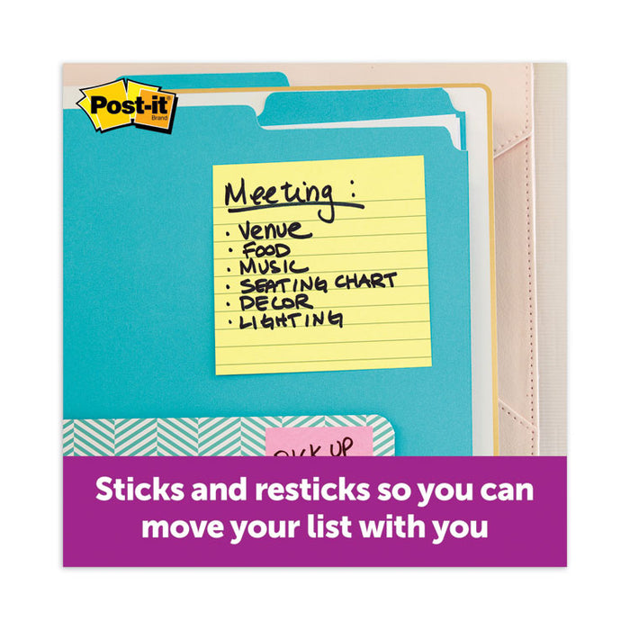 Pads in Canary Yellow, Note Ruled, 4" x 4", Cabinet Pack, 90 Sheets/Pad, 12 Pads/Pack