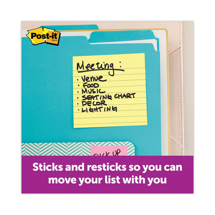 Pads in Canary Yellow, Note Ruled, 4" x 4", 90 Sheets/Pad, 6 Pads/Pack