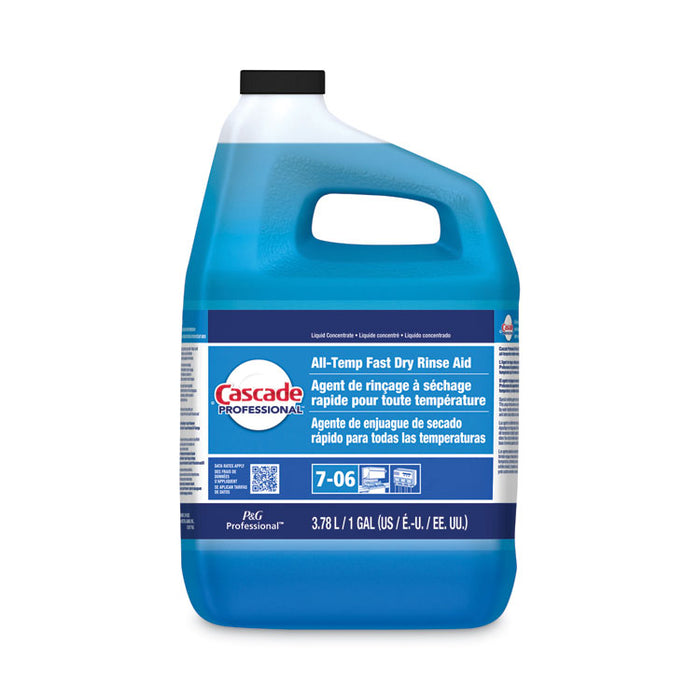 Fast Dry All-Temp Rinse Aid, 1 gal Bottle, 2/Carton