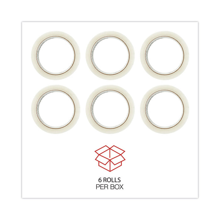 General-Purpose Box Sealing Tape, 3" Core, 1.88" x 60 yds, Clear, 6/Pack