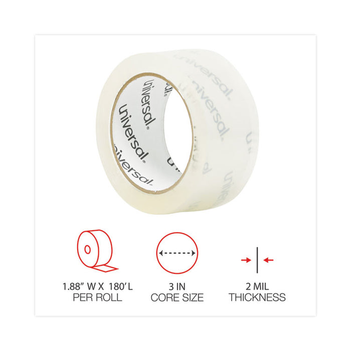 General-Purpose Box Sealing Tape, 3" Core, 1.88" x 60 yds, Clear, 6/Pack