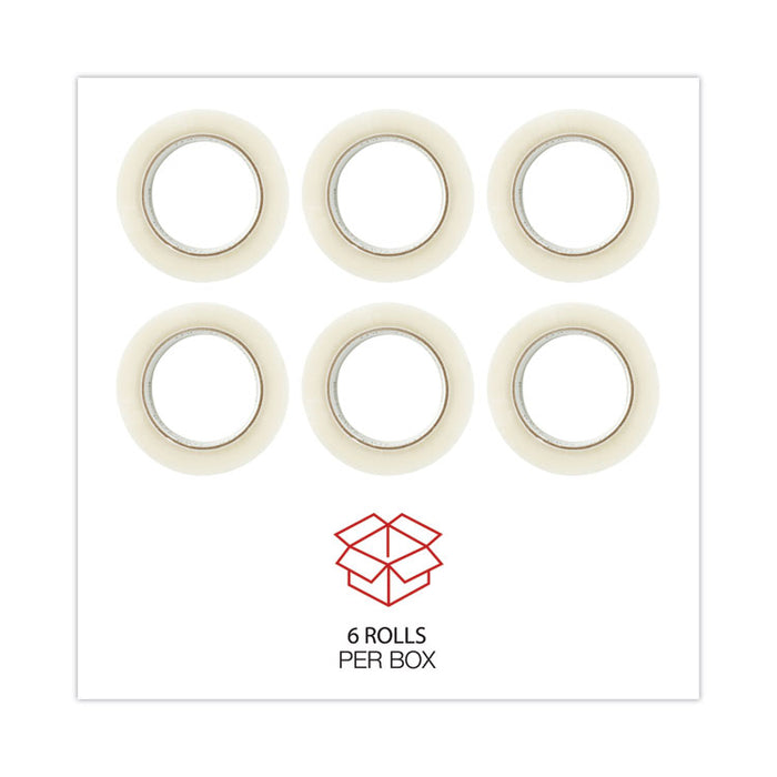General-Purpose Box Sealing Tape, 3" Core, 1.88" x 110 yds, Clear, 6/Pack