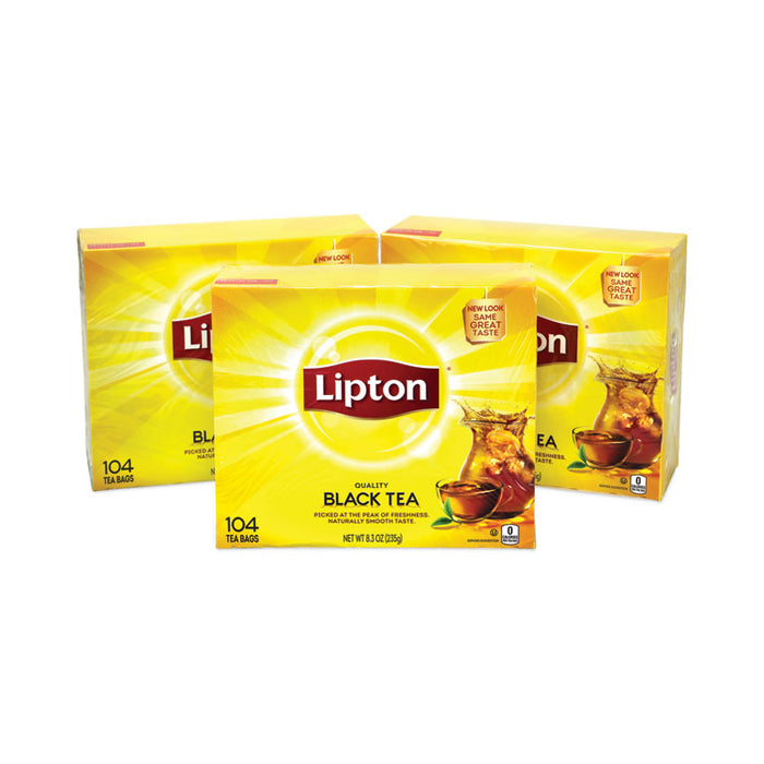 Tea Bags, Black, 0.07 oz Bags, 312 Bags/Carton