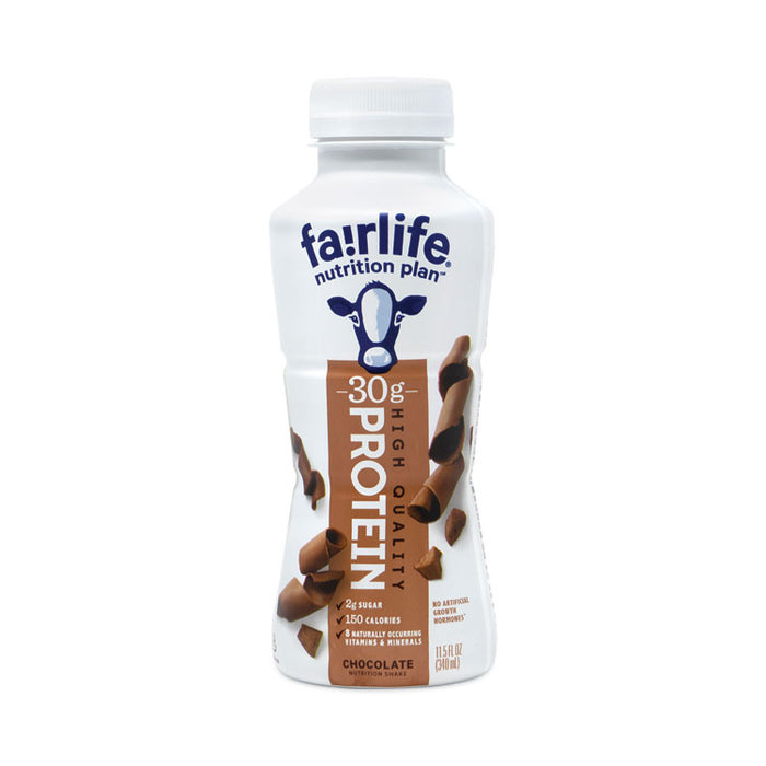 High Protein Chocolate Nutrition Shake, 11.5 oz Bottle, 12/Carton