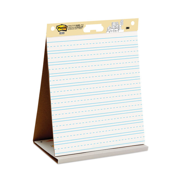 Self-Stick Tabletop Easel Pad with Command Strips, Presentation Format (1.5" Rule), (20) White 20 x 23 Sheets