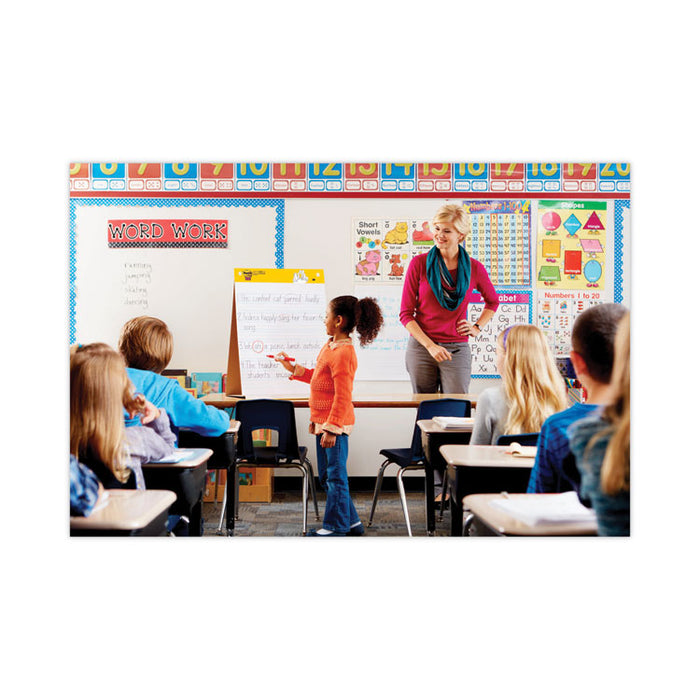 Self-Stick Tabletop Easel Pad with Command Strips, Presentation Format (1.5" Rule), (20) White 20 x 23 Sheets