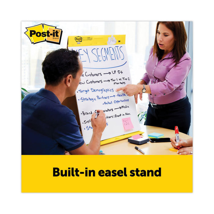 Original Tabletop Easel Pad with Self-Stick Sheets, Unruled, (20) White 20 x 23 Sheets