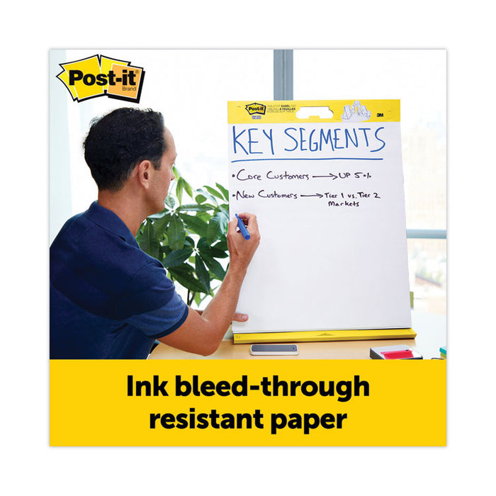 Original Tabletop Easel Pad with Self-Stick Sheets, Unruled, (20) White 20 x 23 Sheets