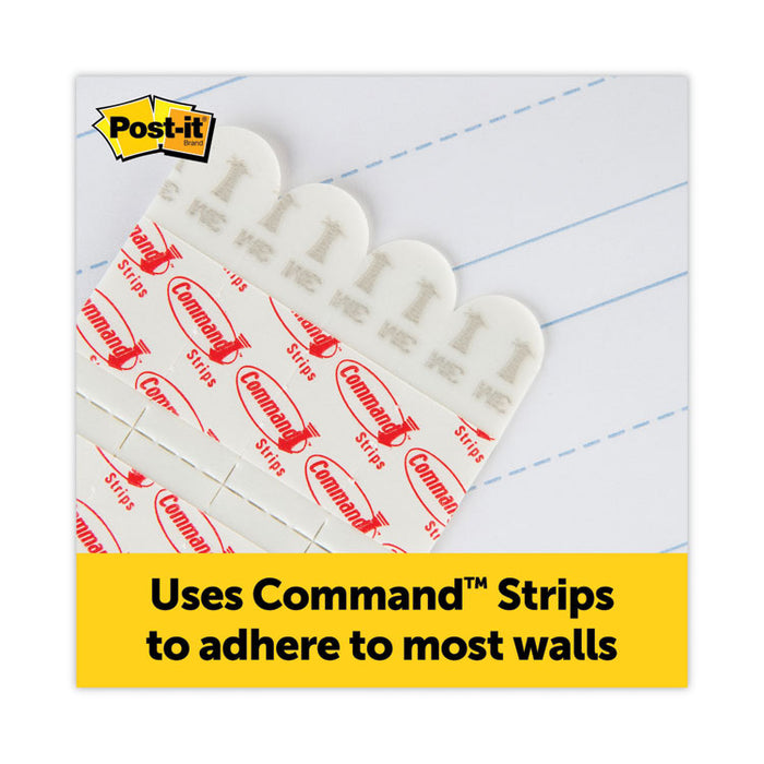 Self-Stick Wall Pad, Manuscript Format (3" Primary Rule), (20) White 20 x 23 Sheets, 2/Pack