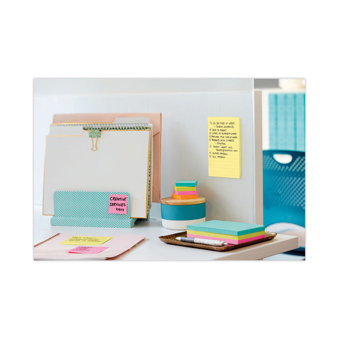 Original Pads in Canary Yellow, Note Ruled, 4" x 6", 100 Sheets/Pad, 5 Pads/Pack