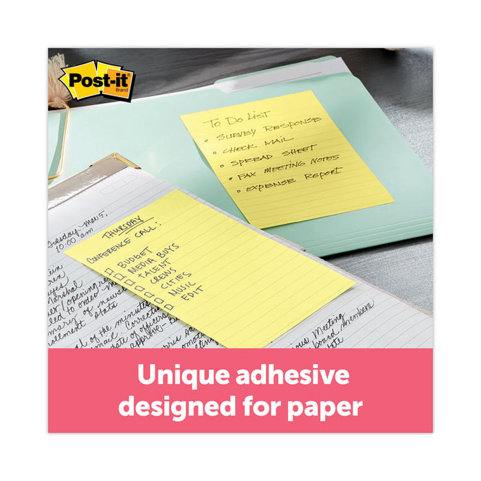 Pads in Canary Yellow, Note Ruled, 4" x 6", 90 Sheets/Pad, 5 Pads/Pack