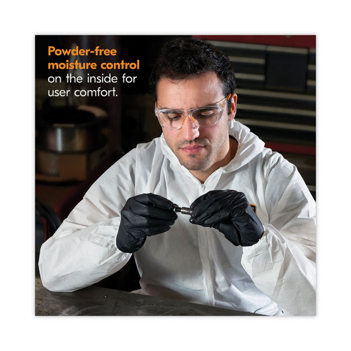 G10 Kraken Grip Nitrile Gloves, Powder-Free, X-Large, 6 mil Thick, 9.5" Long, Black, 90/Box, 10 Boxes/Carton