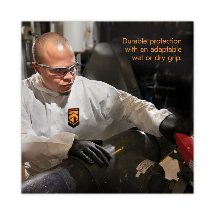 G10 Kraken Grip Nitrile Gloves, Powder-Free, XX-Large, 6 mil Thick, 9.5" Long, Black, 90/Box, 10 Boxes/Carton