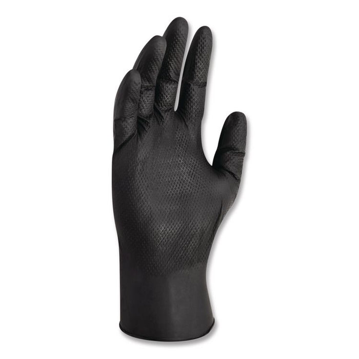 G10 Kraken Grip Nitrile Gloves, Small, 6 mil Thick, 9.5" Long, Black, 100/Box, 10 Boxes/Carton
