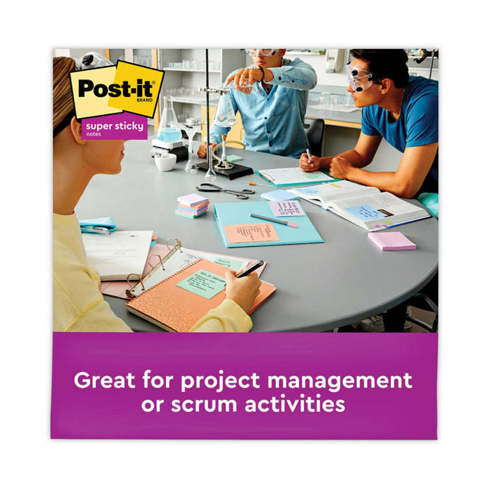 Recycled Notes in Wanderlust Pastel Collection Colors, Cabinet Pack, 3" x 3", 70 Sheets/Pad, 24 Pads/Pack