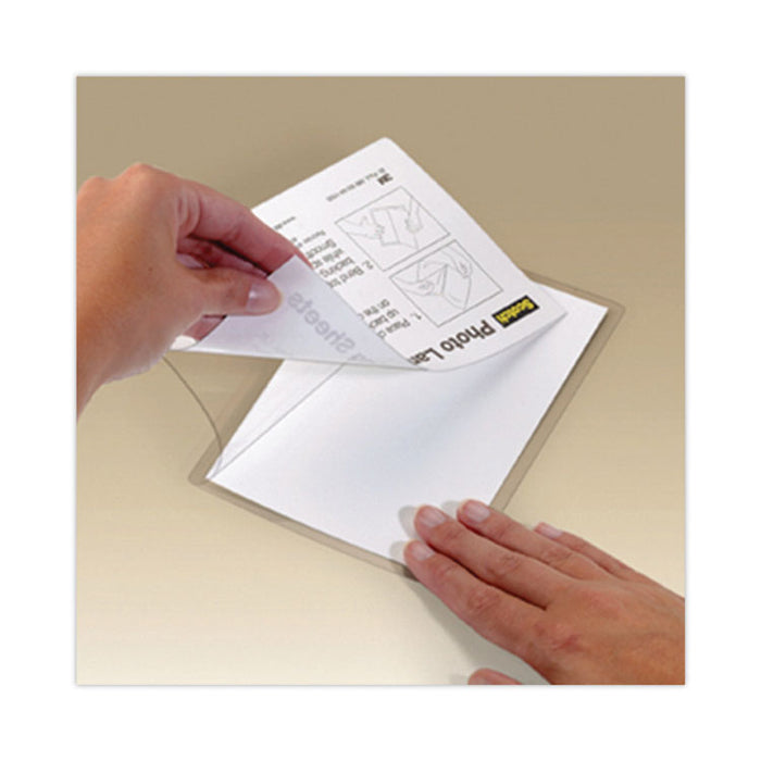 Self-Sealing Laminating Pouches, 9.5 mil, 9" x 11.5", Gloss Clear, 25/Pack