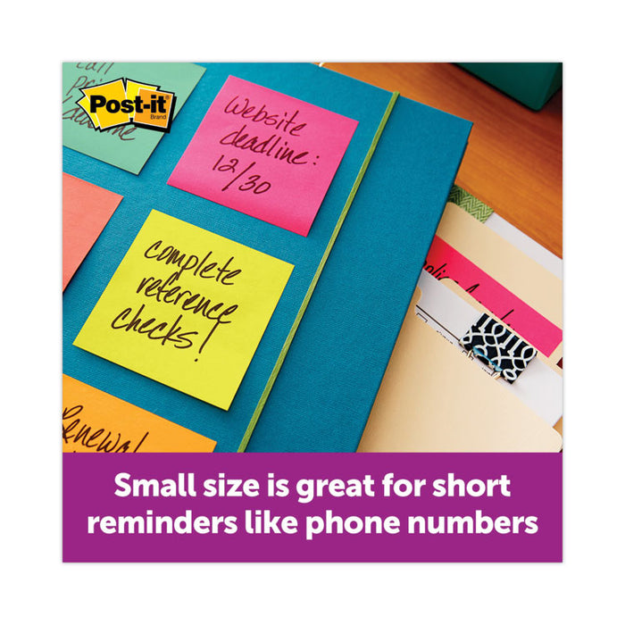 Original Pop-up Notes Value Pack, 3" x 3", (8) Canary Yellow, (6) Poptimistic Collection Colors, 100 Sheets/Pad, 14 Pads/Pack