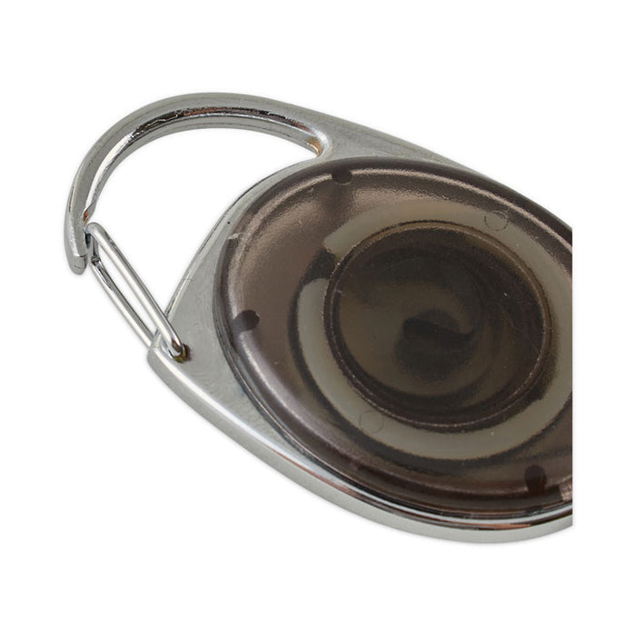 Carabiner-Style Retractable ID Card Reel, 30" Extension, Assorted Colors, 20/Pack