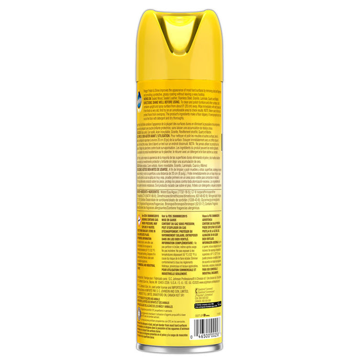 Furniture Polish, Lemon Scent, 14.2 oz Aerosol Spray, 6/Carton