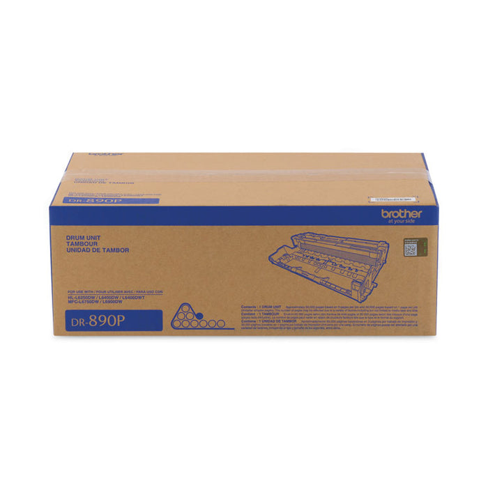 DR890P Drum Unit, 50,000 Page-Yield, Black