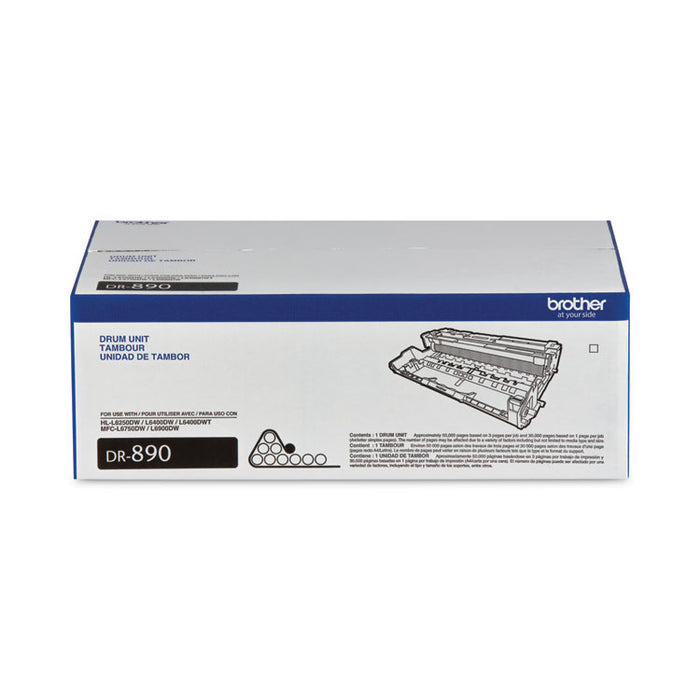 DR890 Drum Unit, 50,000 Page-Yield, Black