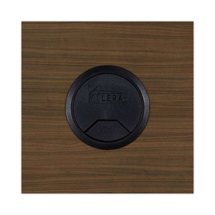 Alera Valencia Series Reversible Return/Bridge Shell, 35w x 23.63d x 29.5h, Modern Walnut