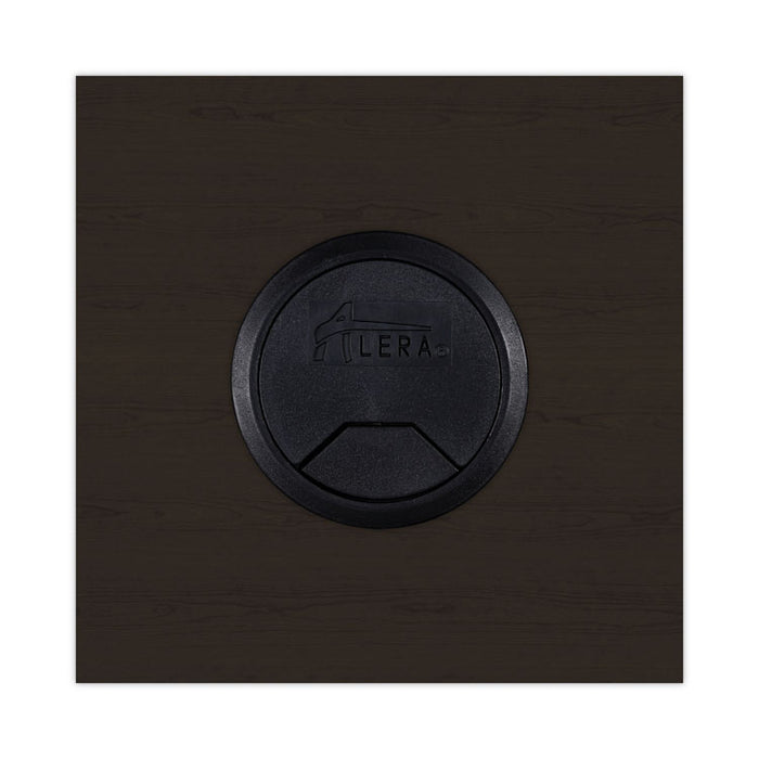 Alera Valencia Series Reversible Return/Bridge Shell, 47.25w x 23.63d x 29.5h, Espresso