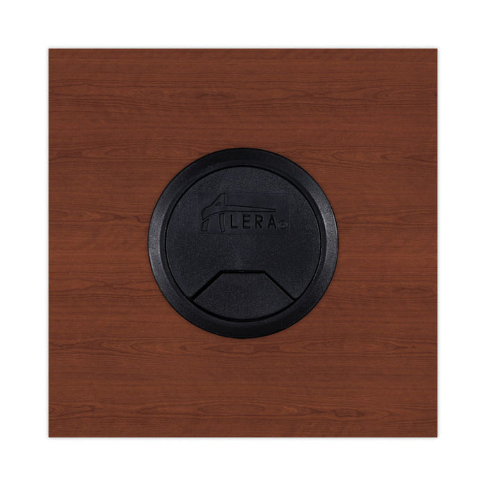 Alera Valencia Series Reversible Return/Bridge Shell, 47.25w x 23.63d x 29.5h, Medium Cherry