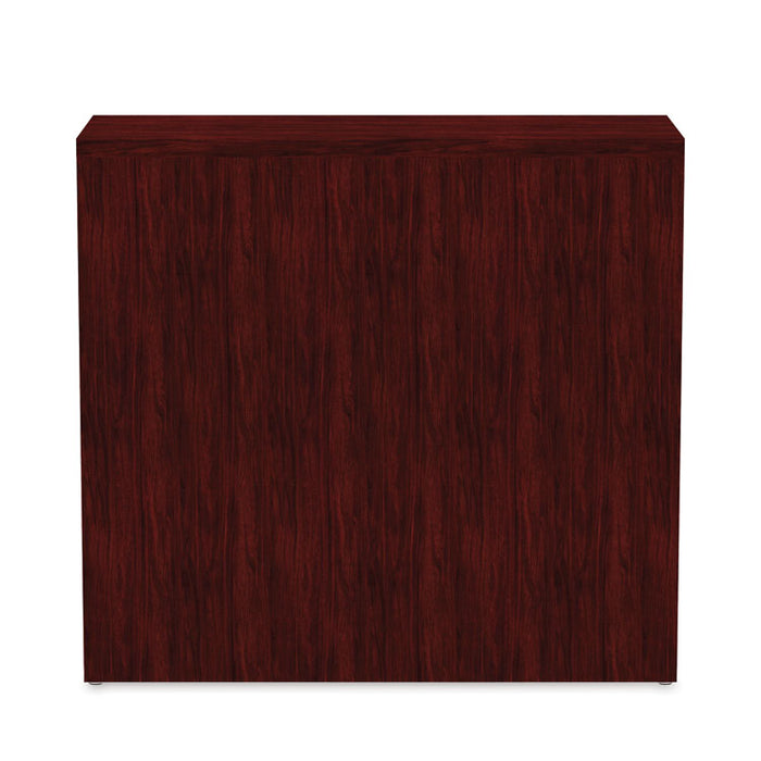 Alera Valencia Series Bookcase, Two-Shelf, 31.75w x 14d x 29.5h, Mahogany