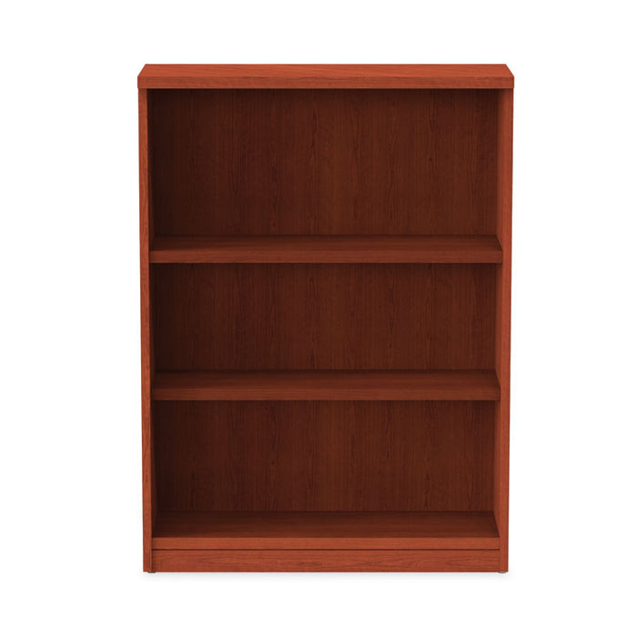 Alera Valencia Series Bookcase, Three-Shelf, 31.75w x 14d x 39.38h, Med Cherry