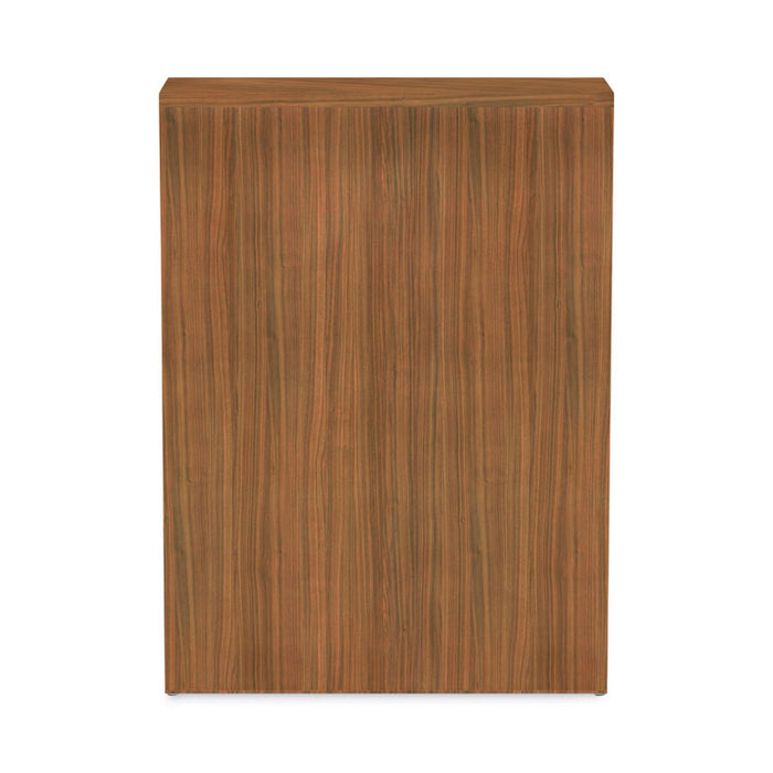 Alera Valencia Series Bookcase, Three-Shelf, 31.75w x 14d x 39.38h, Modern Walnut