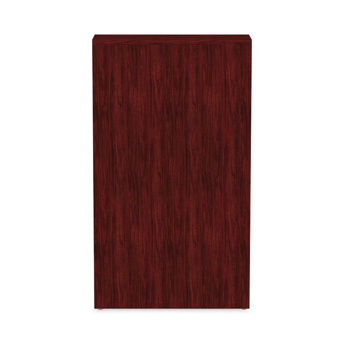 Alera Valencia Series Bookcase, Four-Shelf, 31.75w x 14d x 54.88h, Mahogany