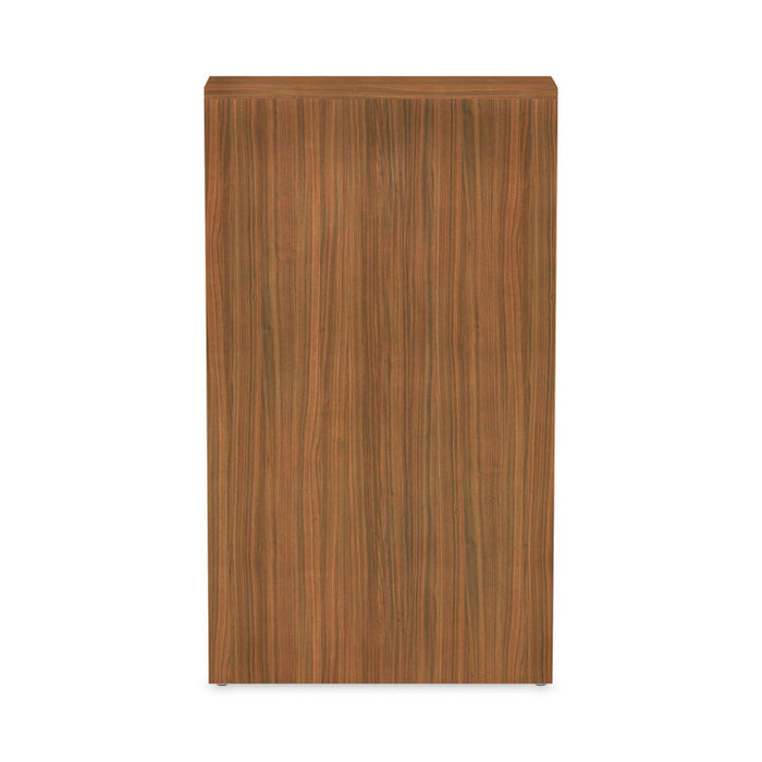 Alera Valencia Series Bookcase, Four-Shelf, 31.75w x 14d x 54.88h, Modern Walnut