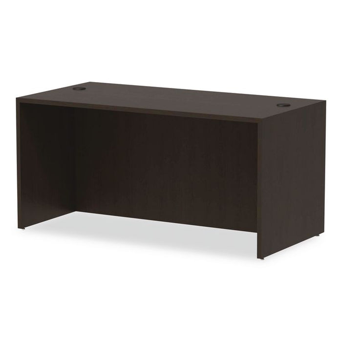 Alera Valencia Series Straight Front Desk Shell, 59.13" x 29.5" x 29.63", Espresso