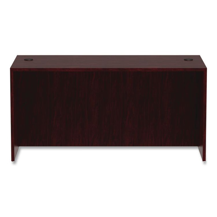 Alera Valencia Series Straight Front Desk Shell, 59.13" x 29.5" x 29.63", Mahogany