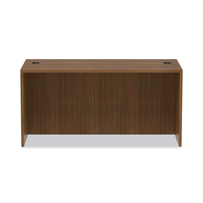 Alera Valencia Series Straight Front Desk Shell, 59.13" x 29.5" x 29.63", Modern Walnut