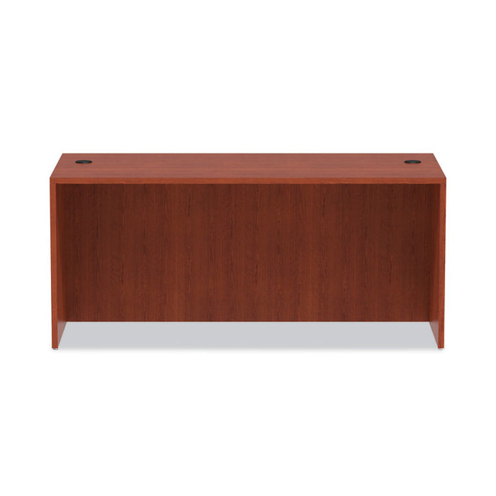 Alera Valencia Series Straight Front Desk Shell, 65" x 29.5" x 29.63", Medium Cherry