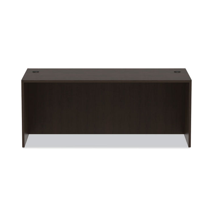 Alera Valencia Series Straight Front Desk Shell, 71" x 35.5" x 29.63", Espresso