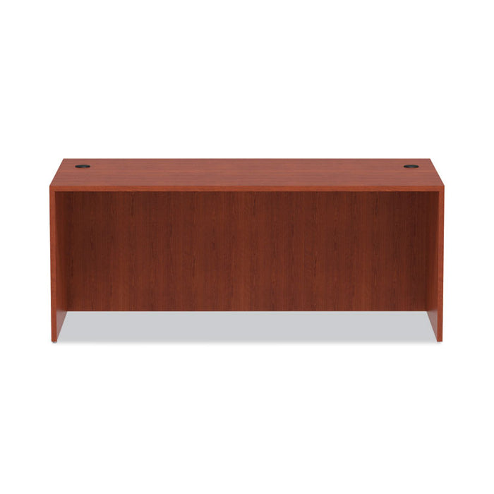 Alera Valencia Series Straight Front Desk Shell, 71" x 35.5" x 29.63", Medium Cherry