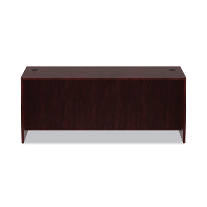 Alera Valencia Series Straight Front Desk Shell, 71" x 35.5" x 29.63", Mahogany