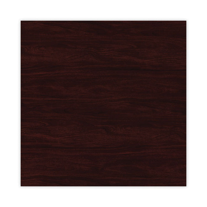 Alera Valencia Series Hutch with Doors, 4 Compartments, 64.75w x 15d x 35.38h, Mahogany