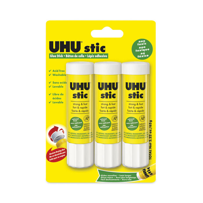 Stic Permanent Glue Stick, 0.74 oz, Dries Clear